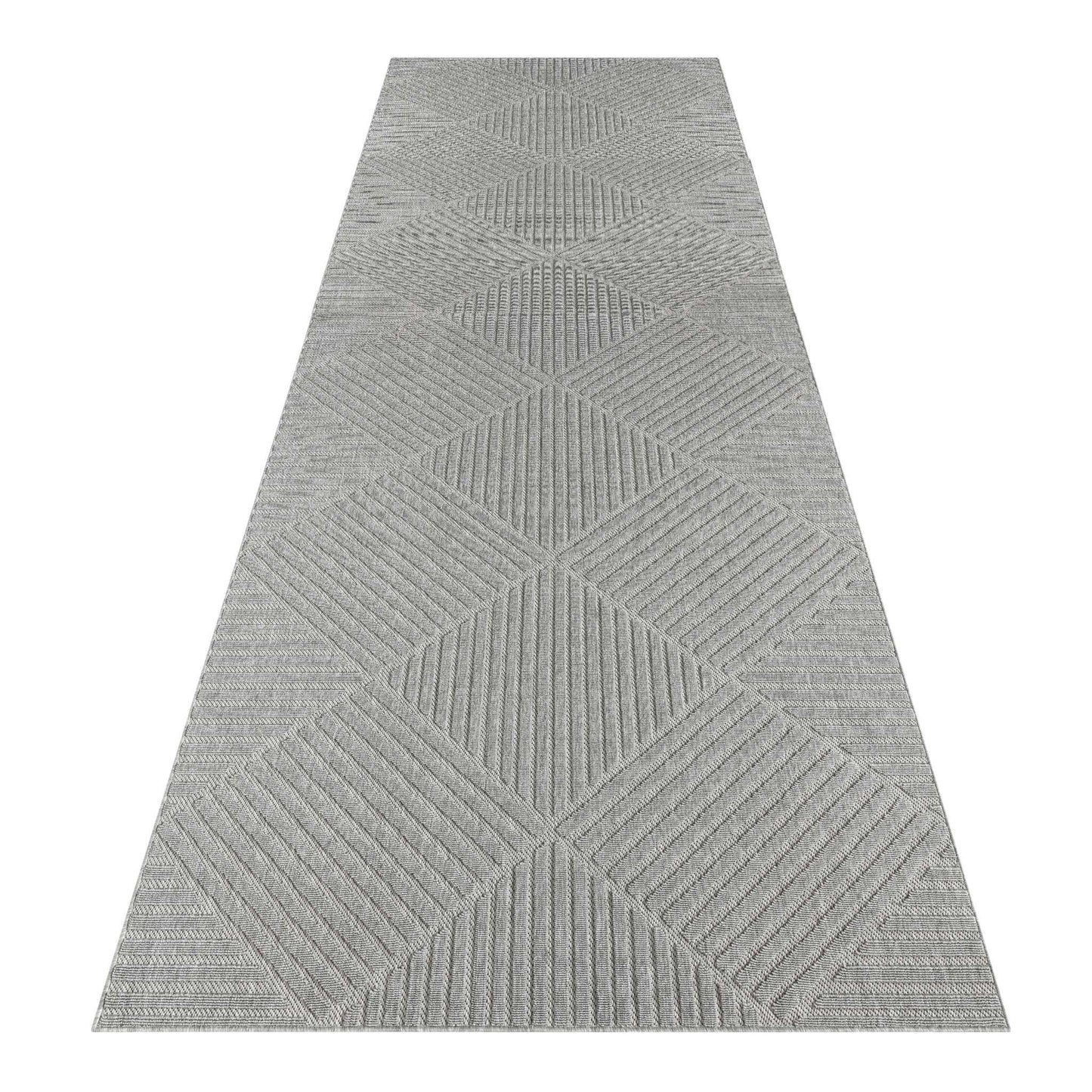 Alpha Outdoor Rug - Light Grey - 120x170