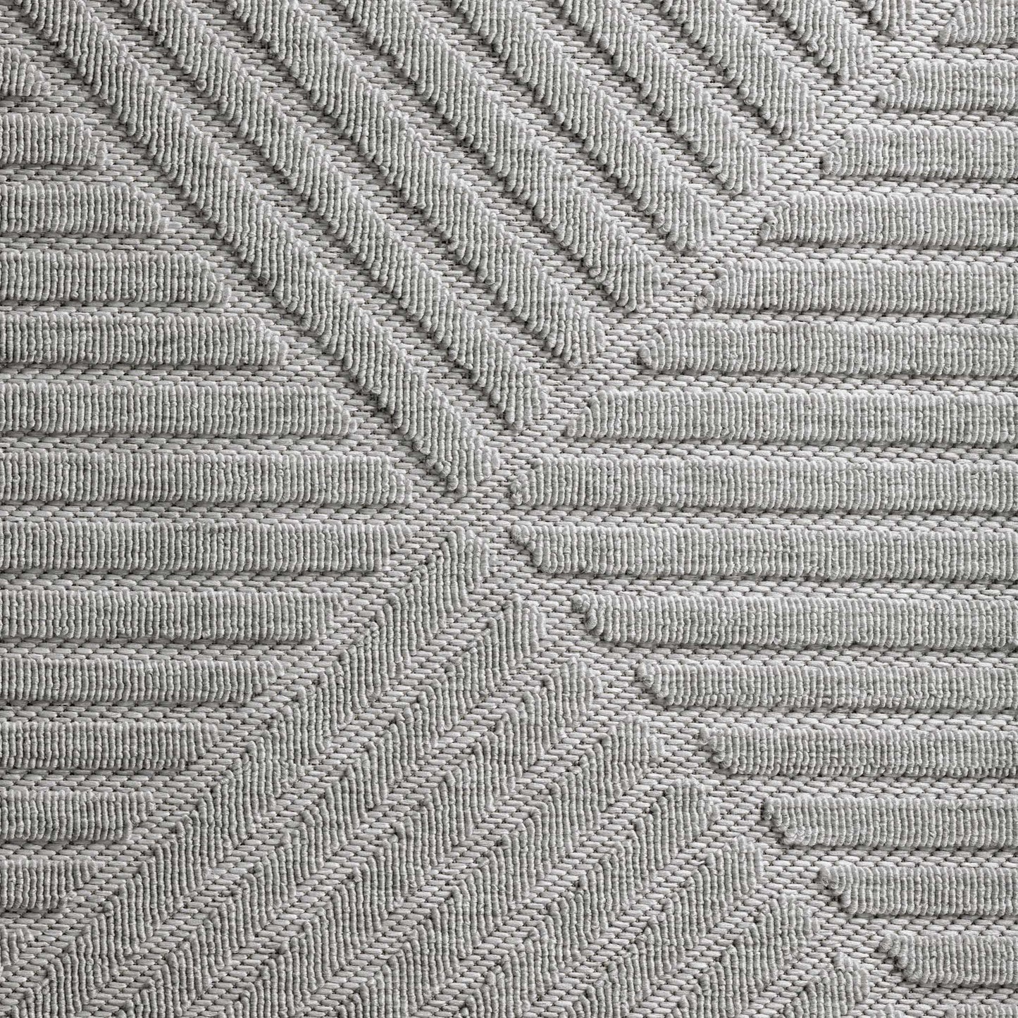 Alpha Outdoor Rug - Light Grey - 80x300