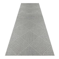 Alpha Outdoor Rug - Light Grey - 80x300