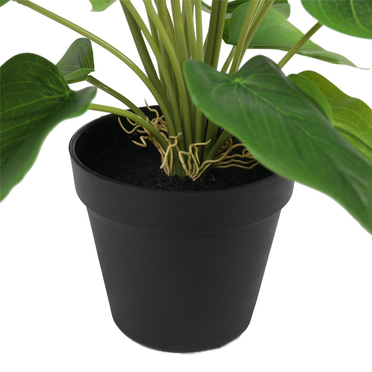 Artificial Flowering White & Orange Peace Lily / Calla Lily Plant 50cm