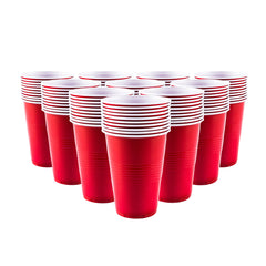 Party Central 480PCE Red Party Cups Disposable Large Rim High Quality 450ml