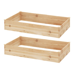 Greenfingers Garden Bed 150x90x30cm Wooden Planter Box Raised Container Growing