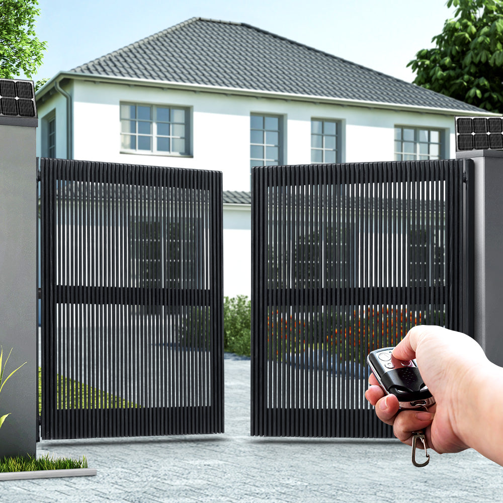 LockMaster Swing Gate Opener Auto 40W Solar Power Electric Remote Control 800KG