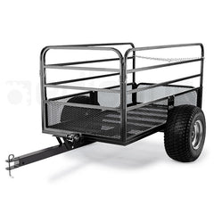 PLANTCRAFT Towed Steel Mesh Dump Cart Garden ATV Mower Trailer Tray 1250lbs