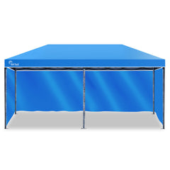 Red Track 3x6m Folding Gazebo Shade Outdoor Blue Foldable Marquee Pop-Up