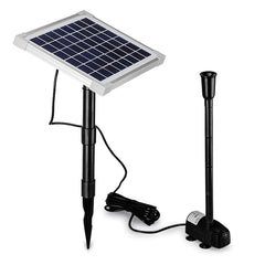 Protege 20W Solar Fountain Submersible Water Pump Power Panel Kit Garden Pond