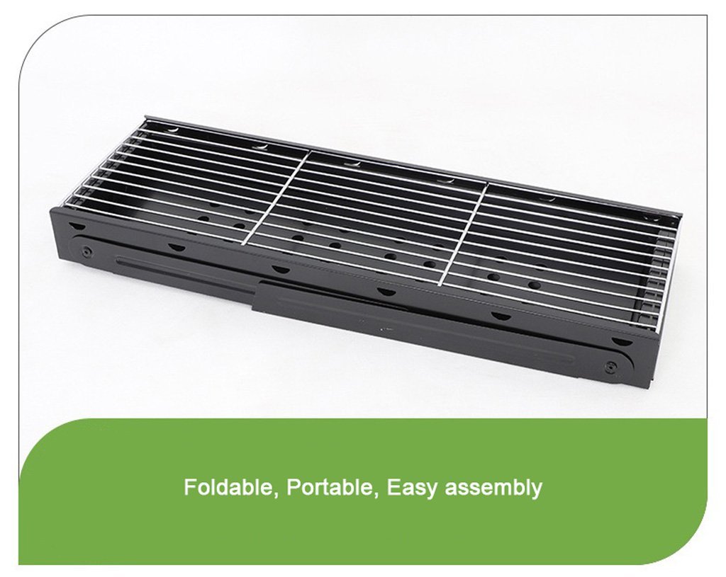 Travel BBQ: Foldable Charcoal Grill for Camping and Outdoor Picnics