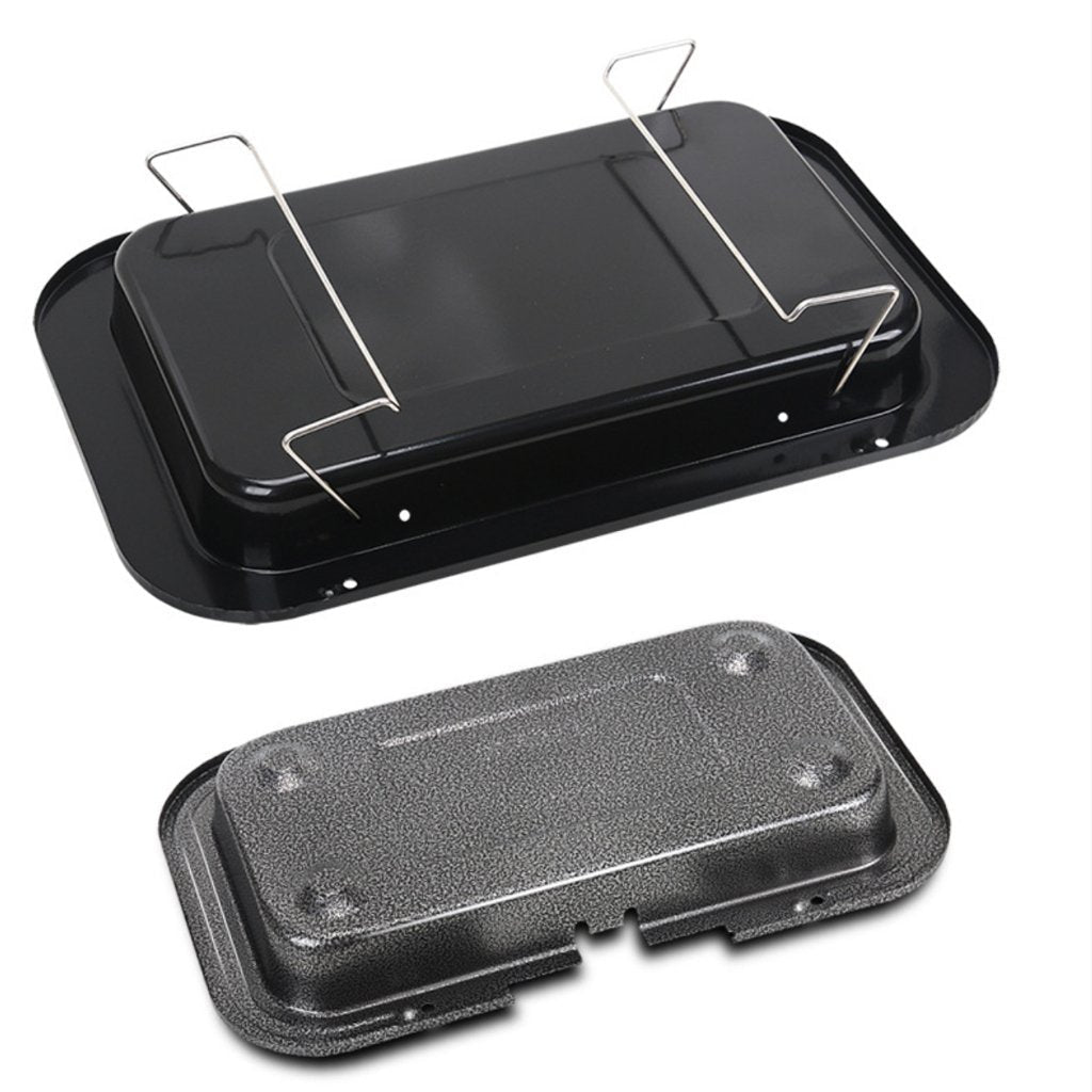 TeppanGrill: Portable Electric BBQ with Smokeless Barbeque Hot Plate in Black