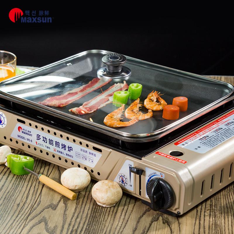 Trekker’s Delight: Portable Gas Stove with 35mm Non-Stick Cooking Pan