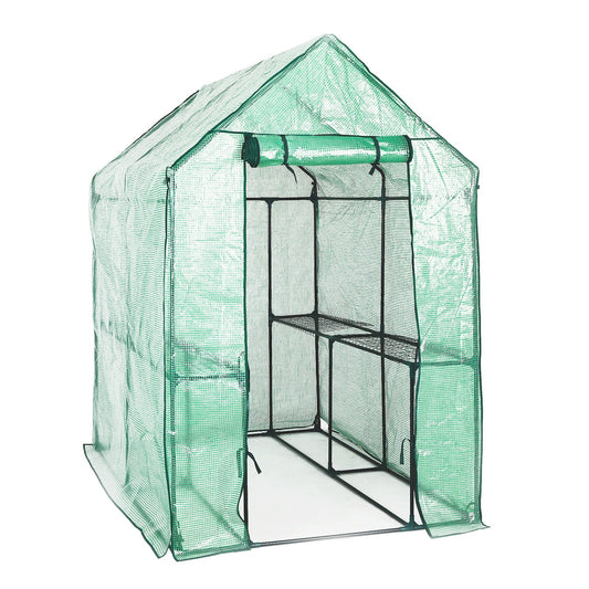 Home Ready Apex 1.9x1.2x1.9M Garden Greenhouse Walk-In Shed PE