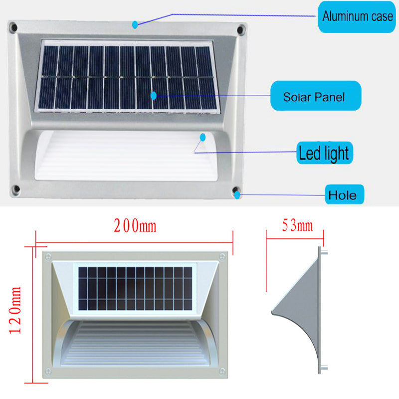 Solar Step Light – Warm White with Silver Case